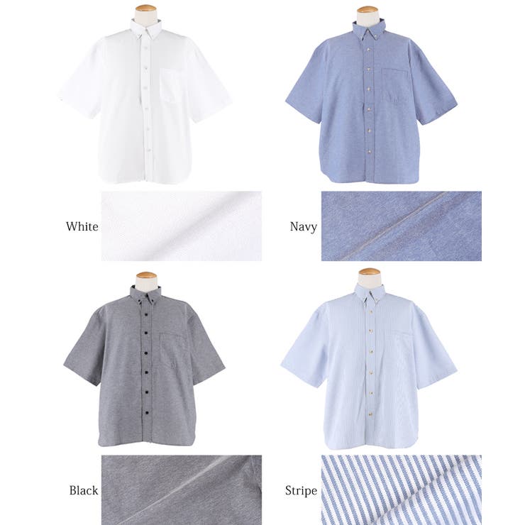 オックスボタンダウン半袖シャツ メンズ | coca | 詳細画像21 