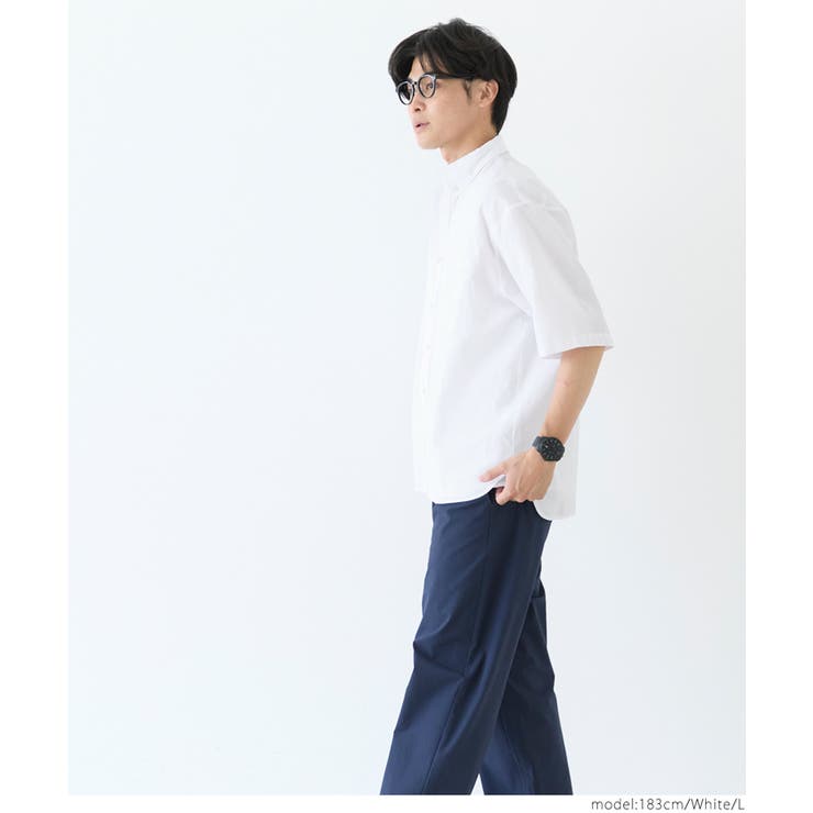 オックスボタンダウン半袖シャツ メンズ | coca | 詳細画像5 