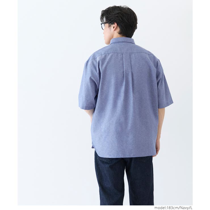 オックスボタンダウン半袖シャツ メンズ | coca | 詳細画像10 