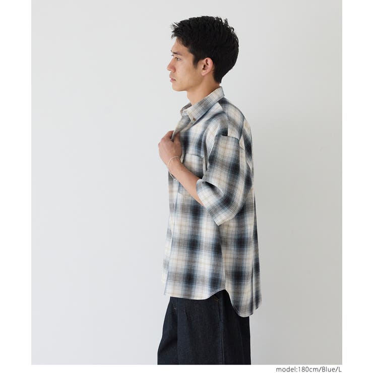 RAKINES 半袖チェックシャツ 7222234_c13_a001_pz.jpg