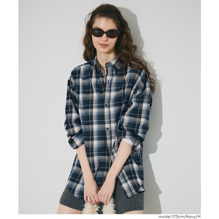 未使用 SUNDRY サンドリー ☆ チェック 長袖シャツ 1 プラステ PLST - 未使用 SUNDRY サンドリー ☆ チェック 長袖シャツ 1 プラステ