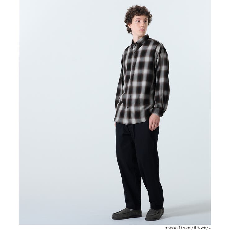 メンズTRマドラスチェック長袖シャツ メンズ | coca | 詳細画像11 