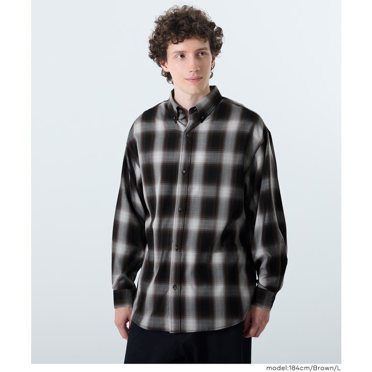 メンズTRマドラスチェック長袖シャツ メンズ | coca | 詳細画像13 