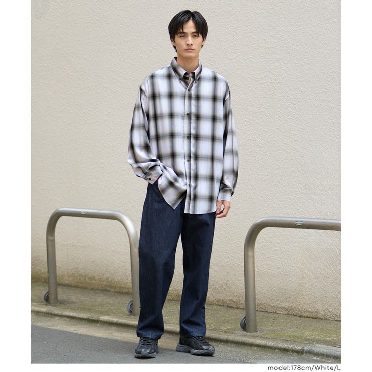 メンズTRマドラスチェック長袖シャツ メンズ | coca | 詳細画像4 