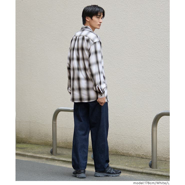 メンズTRマドラスチェック長袖シャツ メンズ | coca | 詳細画像7 