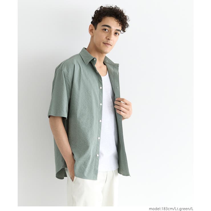 楊柳半袖シャツ メンズ | coca | 詳細画像9 