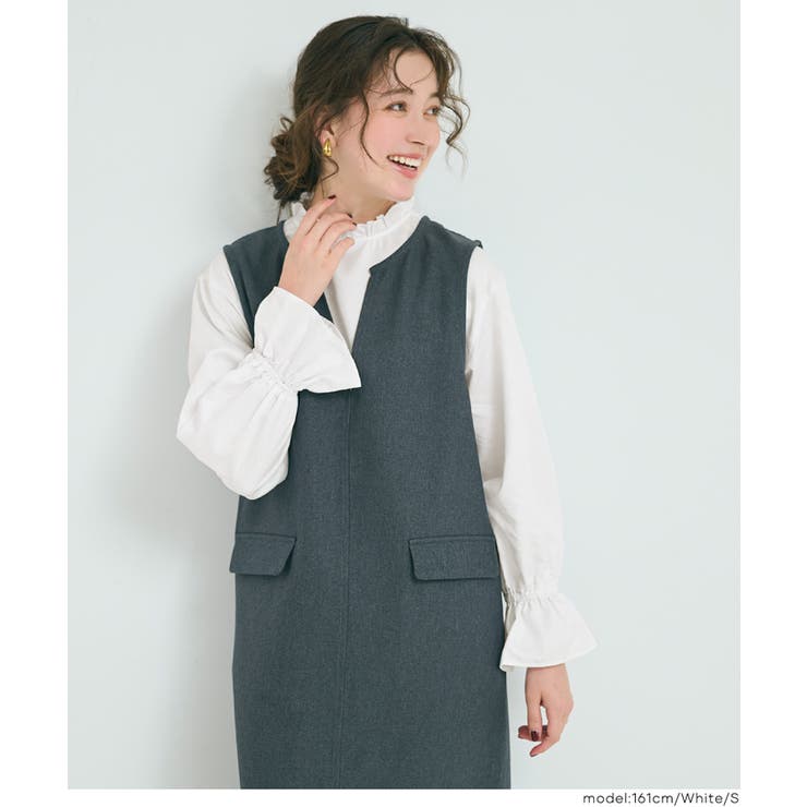 スタンドフリルブラウス レディース | coca | 詳細画像15 