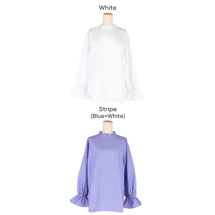 スタンドフリルブラウス レディース | coca | 詳細画像24 