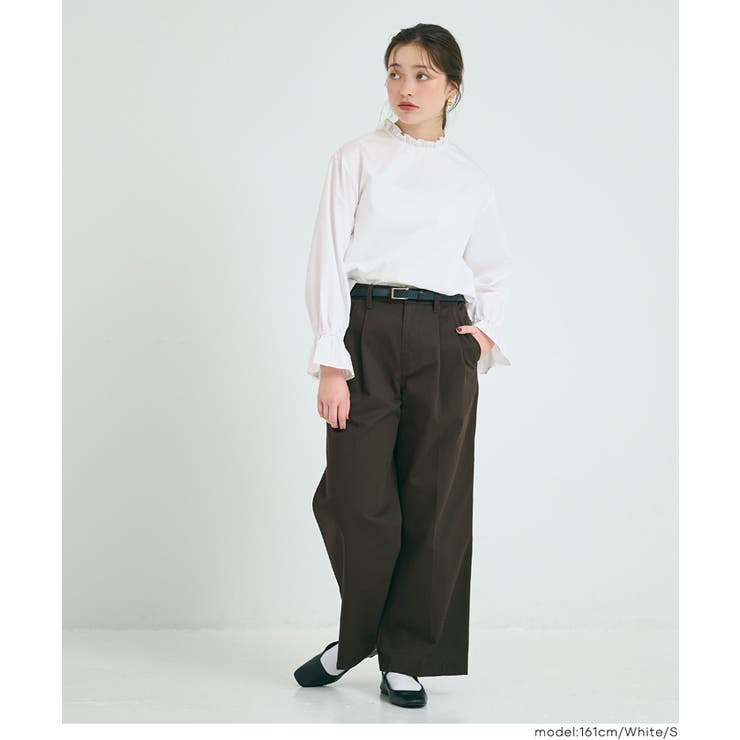 スタンドフリルブラウス レディース | coca | 詳細画像7 