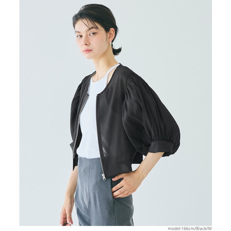 シースルーブラウスジャケット | coca | 詳細画像8 