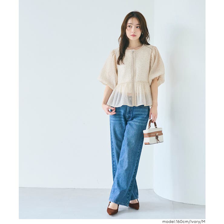 シースルーフレアブラウスジャケット | coca | 詳細画像7 