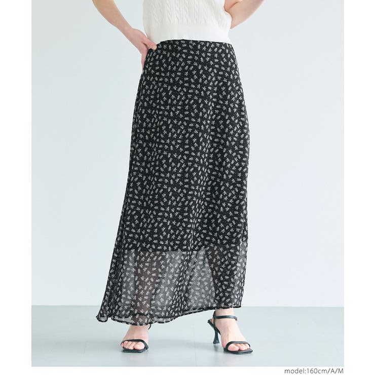 シフォン花柄スカート | coca | 詳細画像11 