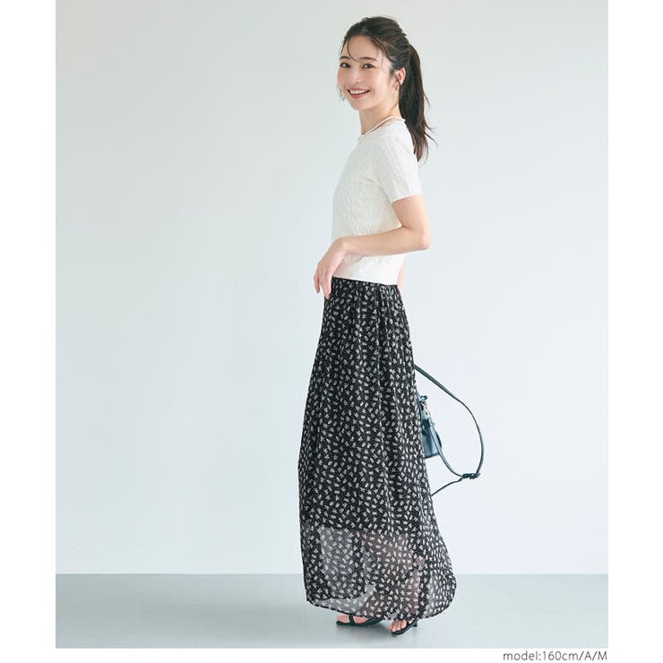 シフォン花柄スカート | coca | 詳細画像12 