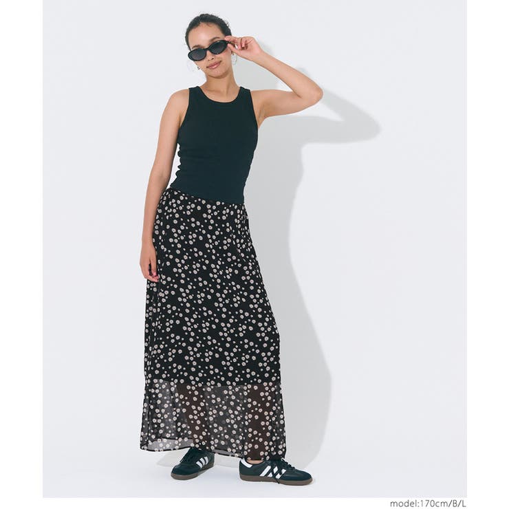 シフォン花柄スカート | coca | 詳細画像17 