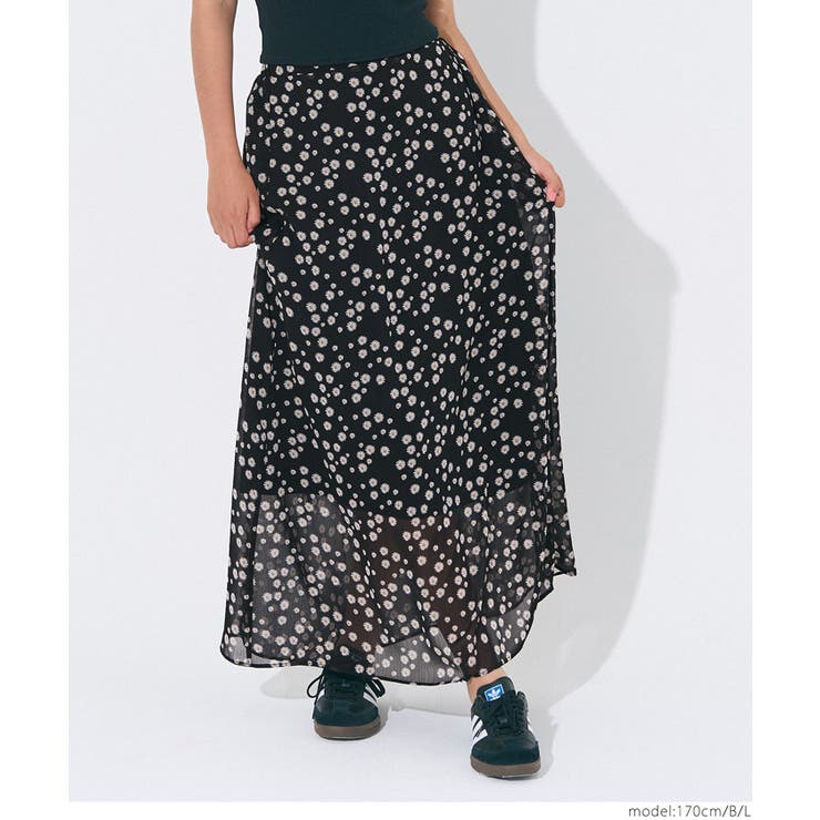 シフォン花柄スカート | coca | 詳細画像18 