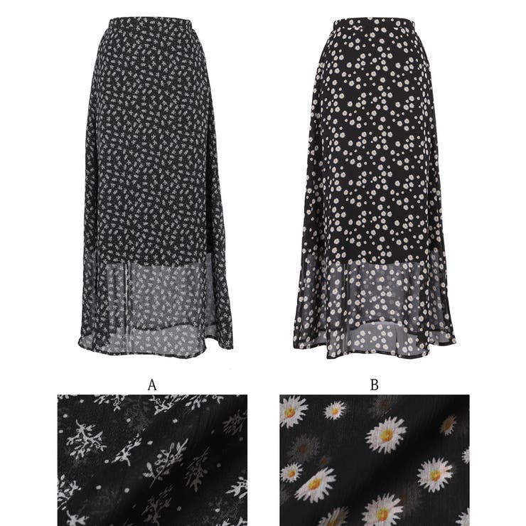 シフォン花柄スカート | coca | 詳細画像21 