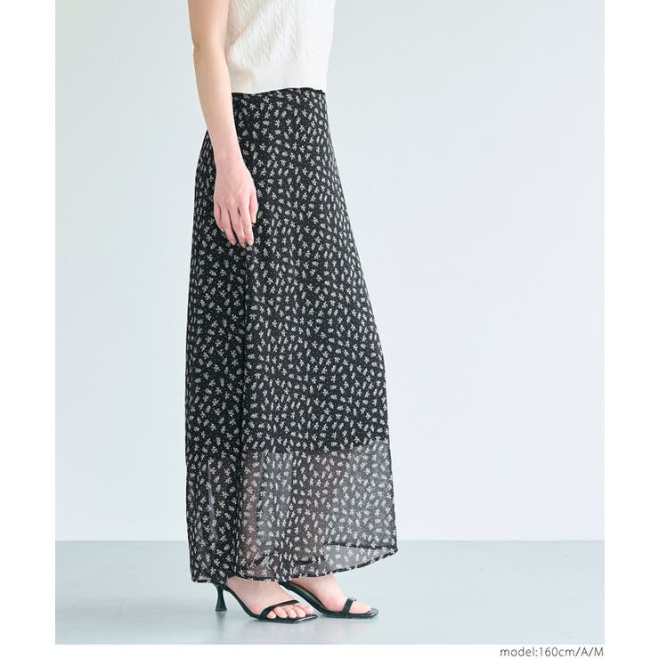 シフォン花柄スカート レディース[品番：PA000017299]｜coca