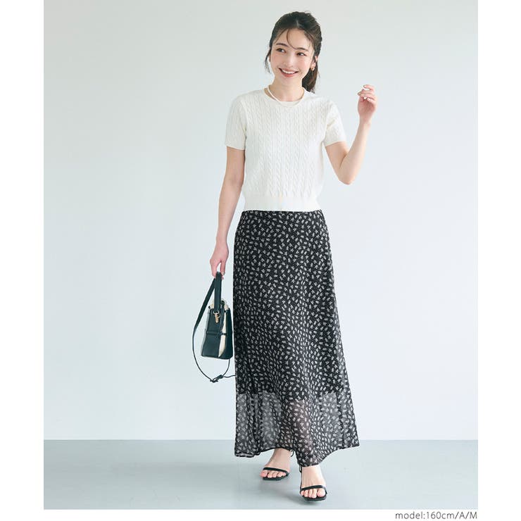 シフォン花柄スカート レディース[品番：PA000017299]｜coca
