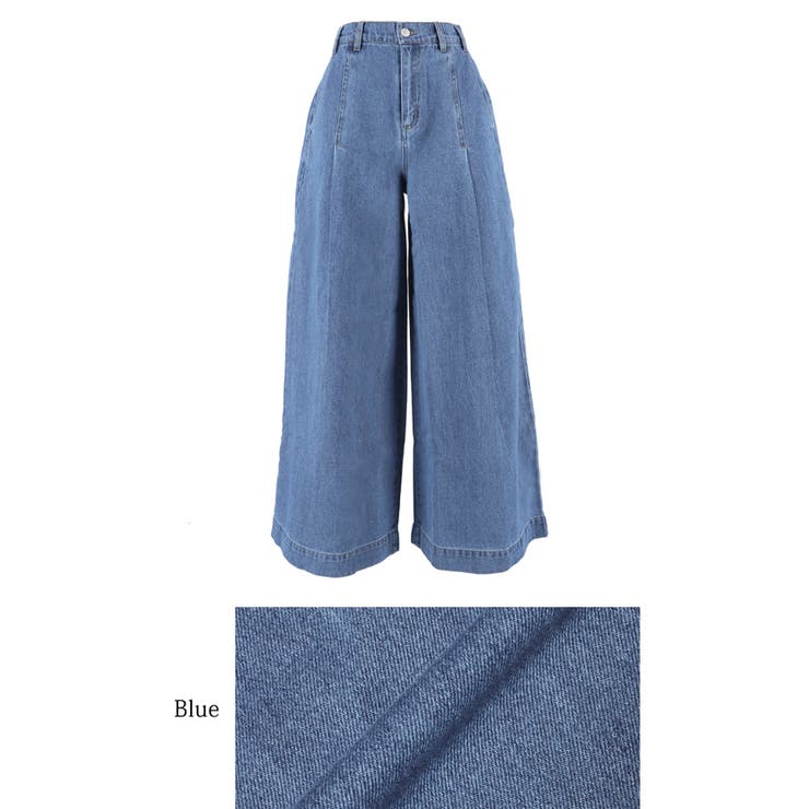 タックワイドデニムパンツ | coca | 詳細画像11 