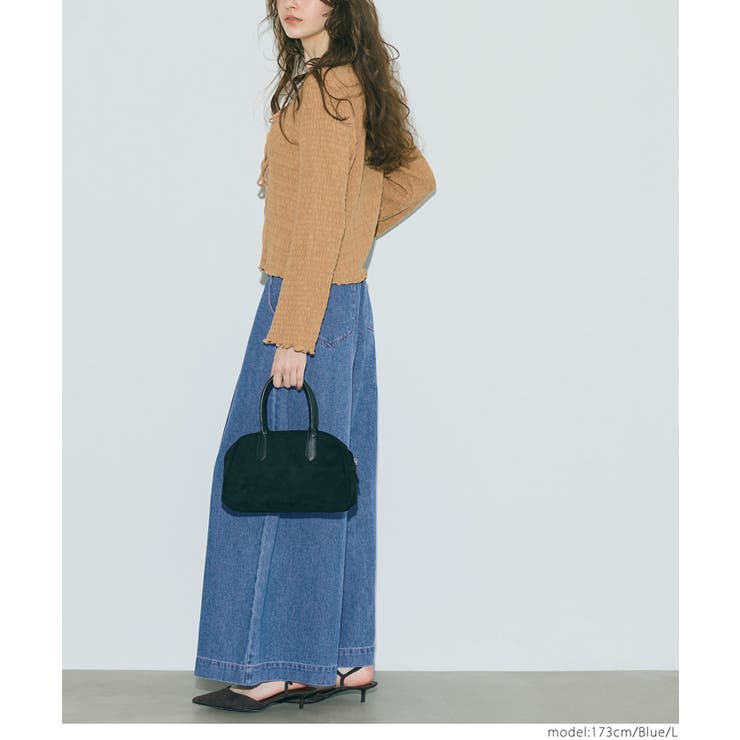 タックワイドデニムパンツ | coca | 詳細画像7 