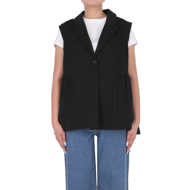 バルーンヘムベストジャケット | coca | 詳細画像3 