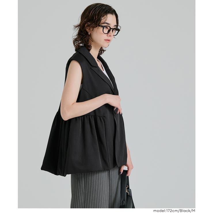 バルーンヘムベストジャケット | coca | 詳細画像9 