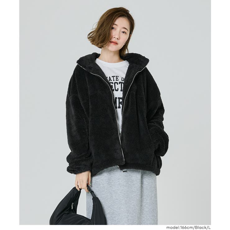 【洗える】フリースジップアップジャケット | coca | 詳細画像15 