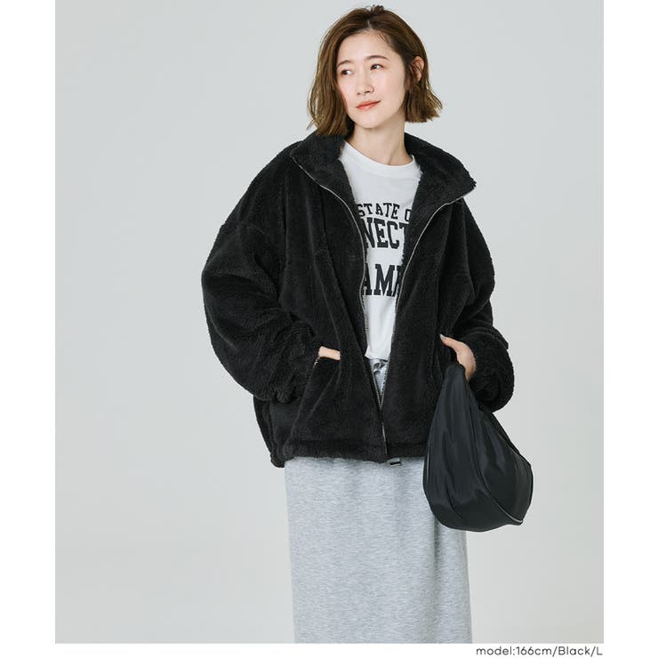 【洗える】フリースジップアップジャケット | coca | 詳細画像17 