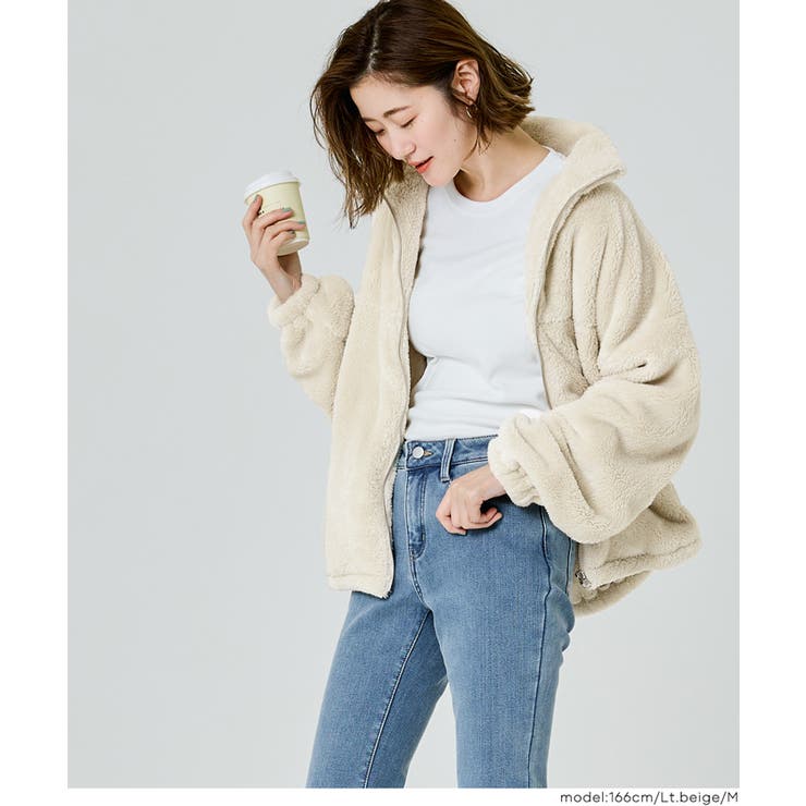 【洗える】フリースジップアップジャケット | coca | 詳細画像21 