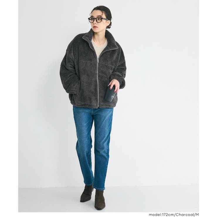 【洗える】フリースジップアップジャケット | coca | 詳細画像9 