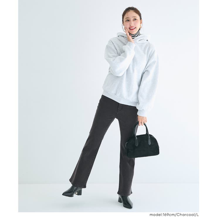 【DAILY WARM】裏起毛デニムフレアパンツ | coca | 詳細画像13 