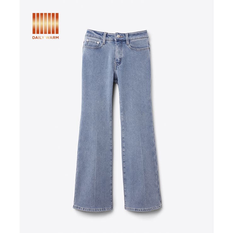 【DAILY WARM】裏起毛デニムフレアパンツ | coca | 詳細画像4 