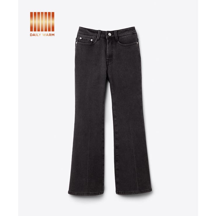 【DAILY WARM】裏起毛デニムフレアパンツ | coca | 詳細画像5 