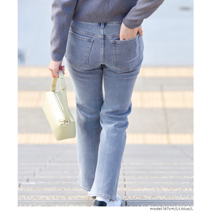 【DAILY WARM】裏起毛デニムフレアパンツ | coca | 詳細画像8 