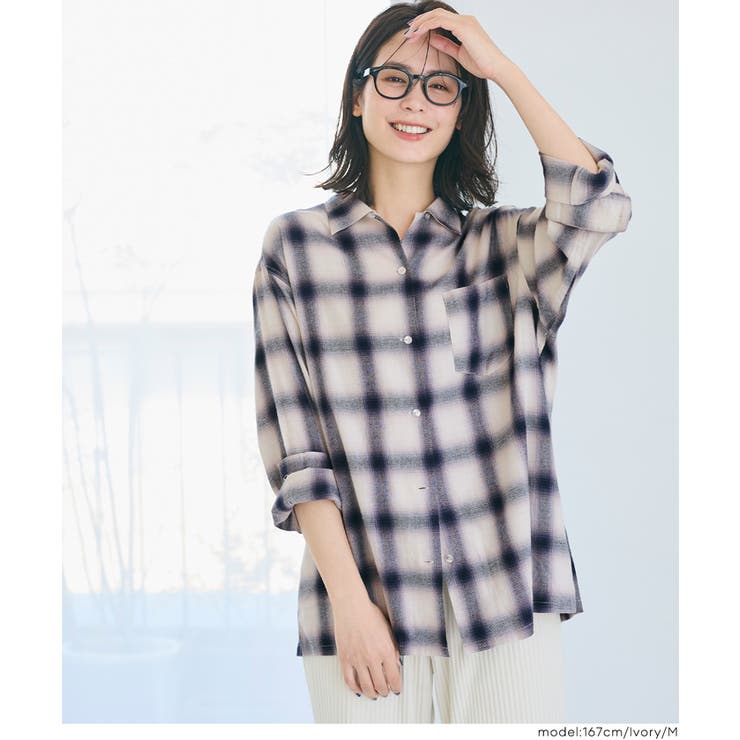 [Ivory] | 秋冬コーデに欠かせない、柔らかな風合いのチェックネルシャツ | coca