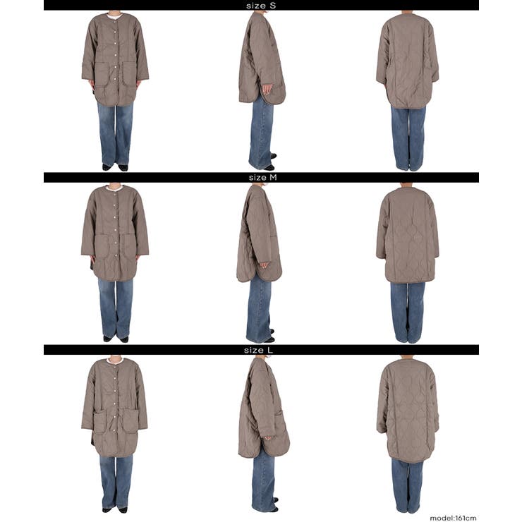 【洗える】リバーシブルファーキルティングミドルコート | coca | 詳細画像20 