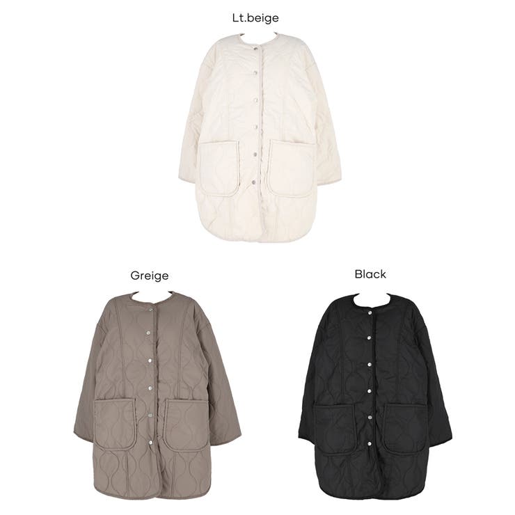 【洗える】リバーシブルファーキルティングミドルコート | coca | 詳細画像22 