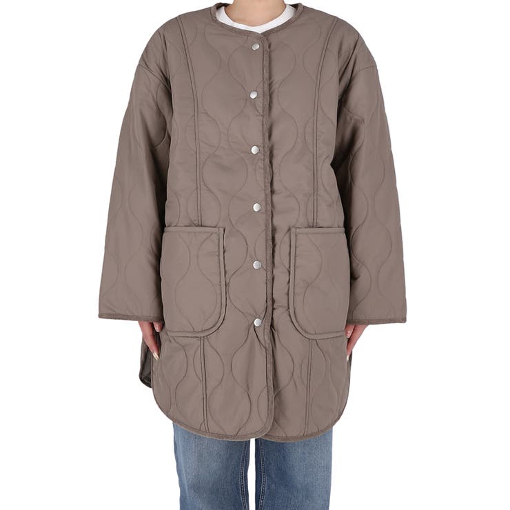 【洗える】リバーシブルファーキルティングミドルコート | coca | 詳細画像5 