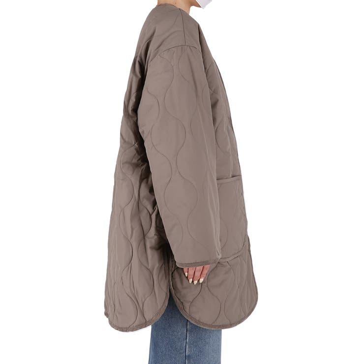 【洗える】リバーシブルファーキルティングミドルコート | coca | 詳細画像6 