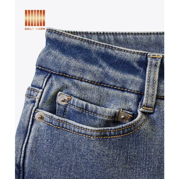 【DAILY WARM】裏起毛デニムスキニーパンツ | coca | 詳細画像7 