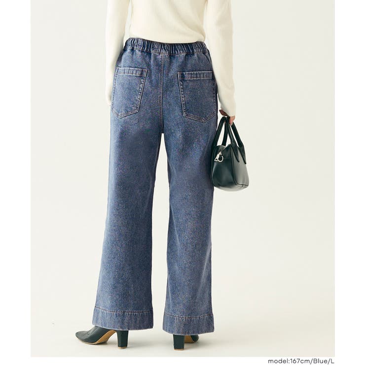 冬でも快適！裏起毛デニムイージーパンツ | coca | 詳細画像13 