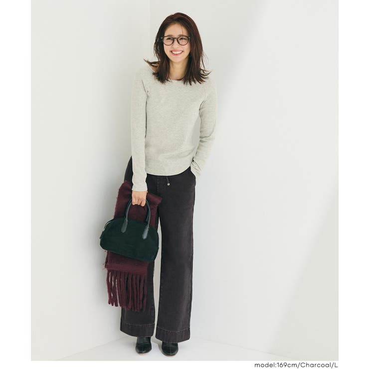 冬でも快適！裏起毛デニムイージーパンツ | coca | 詳細画像6 