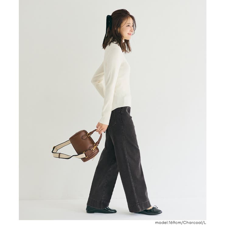 冬でも快適！裏起毛デニムイージーパンツ | coca | 詳細画像9 