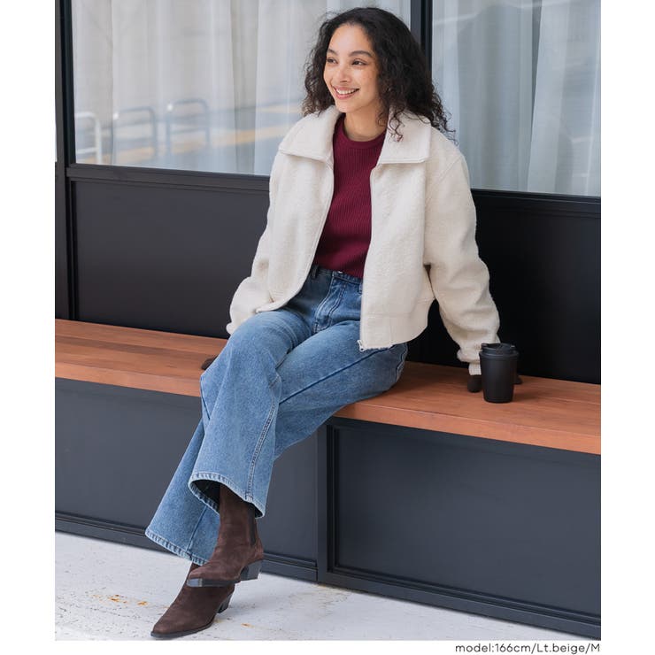 【洗える】カーリーボアブルゾン | coca | 詳細画像11 