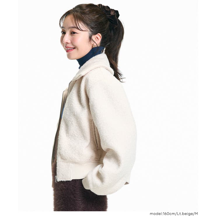 【洗える】カーリーボアブルゾン | coca | 詳細画像13 