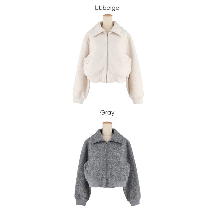 【洗える】カーリーボアブルゾン | coca | 詳細画像19 