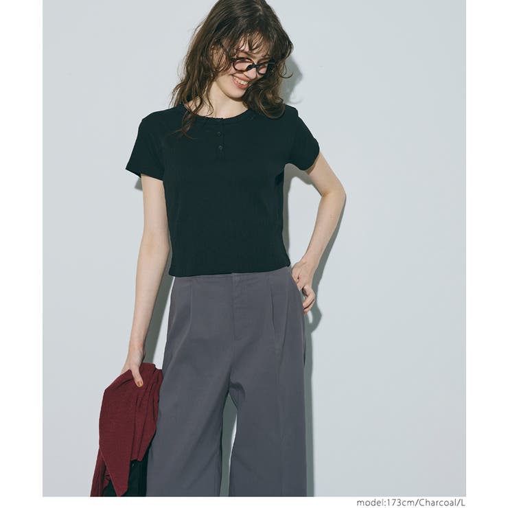 【ストレッチ】クロップド丈スラックス | coca | 詳細画像13 