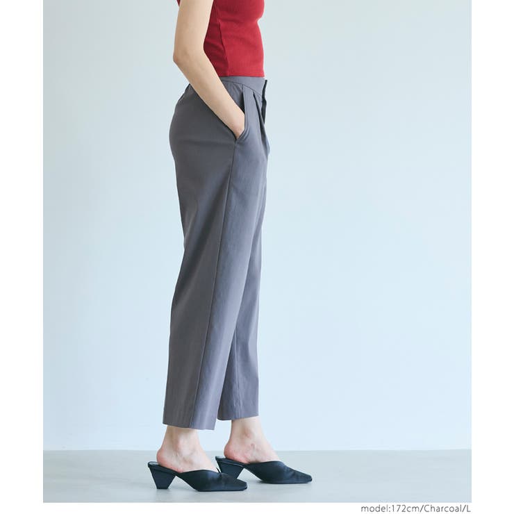 ストレッチ】クロップド丈スラックス[品番：PA000017400]｜coca