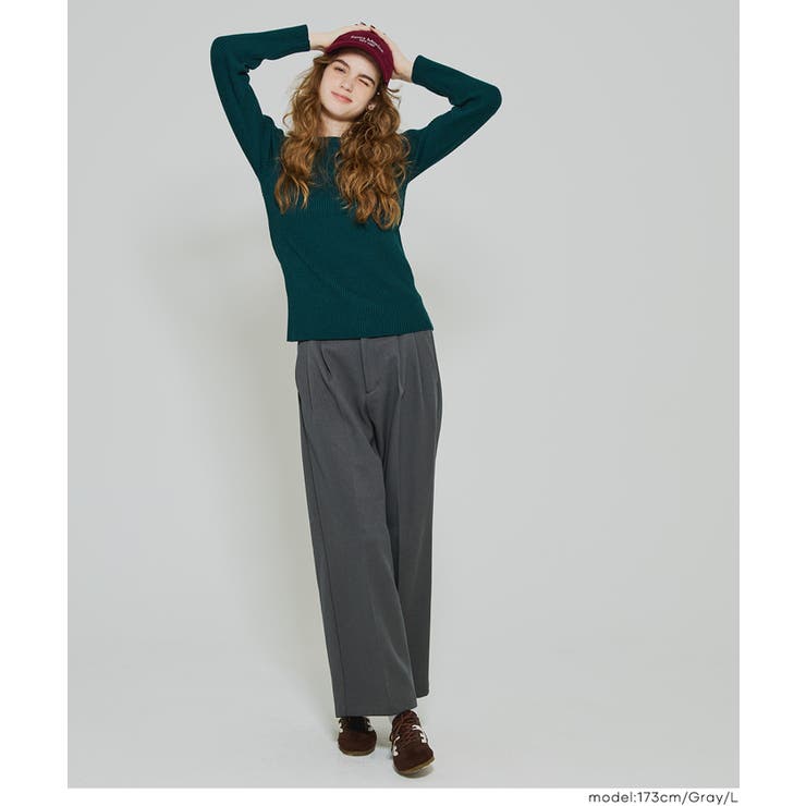 【DAILY WARM】裏起毛ワイドスラックス | coca | 詳細画像11 