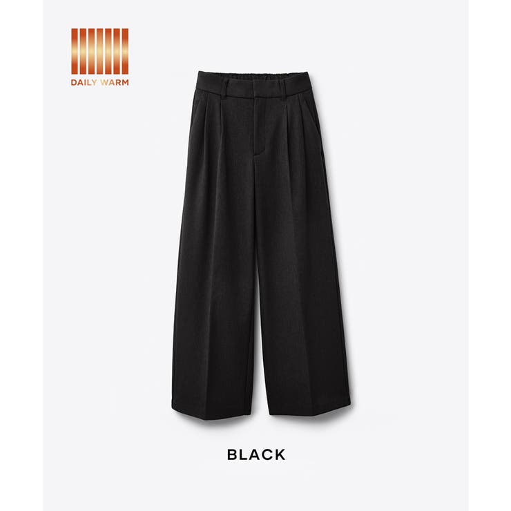 【DAILY WARM】裏起毛ワイドスラックス | coca | 詳細画像5 